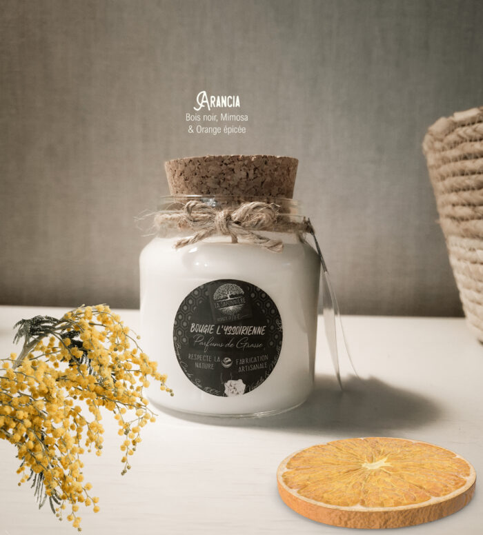 Bougie artisanale Arancia - Orange épicée