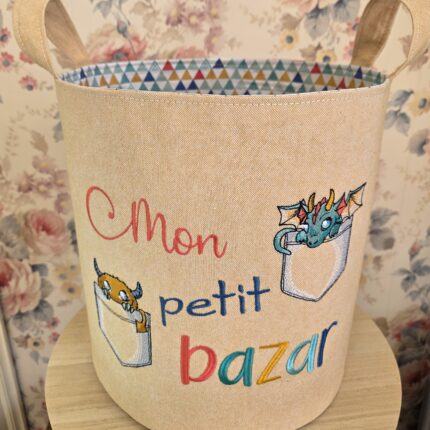 PANIER A JOUETS "PRET A OFFRIR" Gentils Monstres - Grand modèle 30cm